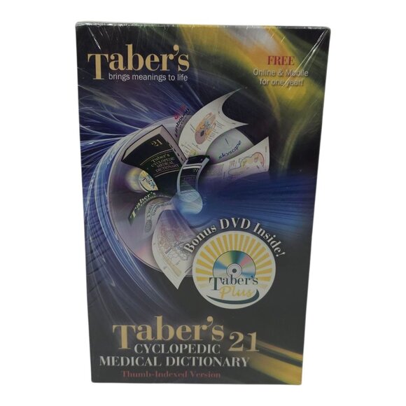 Taber's Cyclopedic Medical Dictionary 21st Edition Thumb Indexed DVD NEW SEALED - Picture 1 of 14